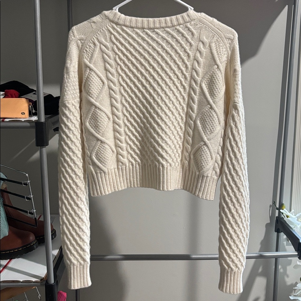 Sunday Best by Aritzia Merino Wool Peggy Cropped Sweater - Picture 4 of 4